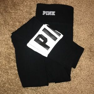 PINK black leggings